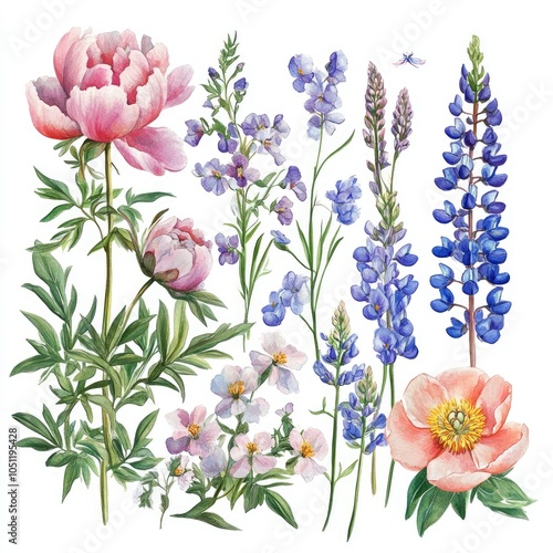 Wallpaper Mural A vibrant collection of wildflowers the beauty of nature unveiled in stunning detail Torontodigital.ca