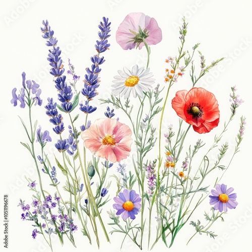 A vibrant display of wildflowers a celebration of nature's beauty and diversity