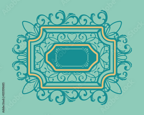 Template for plotter laser cutting of paper, metal engraving, wood carving, cnc, Decorative paper art panel dies