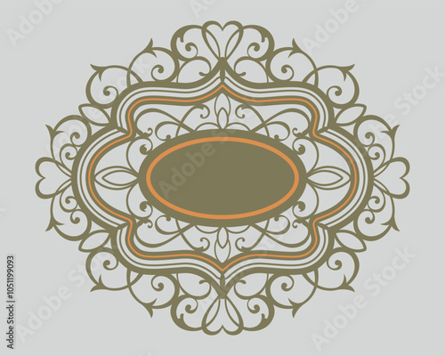 Template for plotter laser cutting of paper, metal engraving, wood carving, cnc, Decorative paper art panel dies