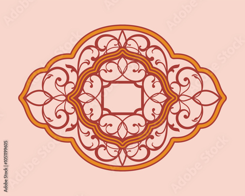 Template for plotter laser cutting of paper, metal engraving, wood carving, cnc, Decorative paper art panel dies