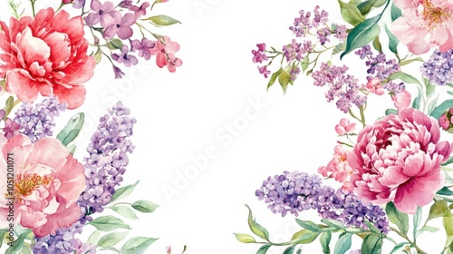 Vibrant floral arrangement with peonies and lilacs perfect for celebrations and decor