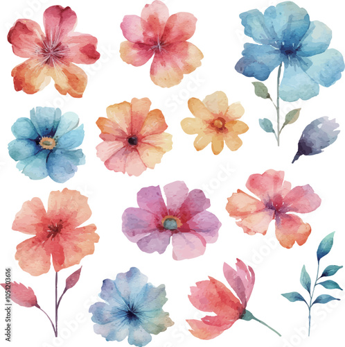 seamless background with flowers