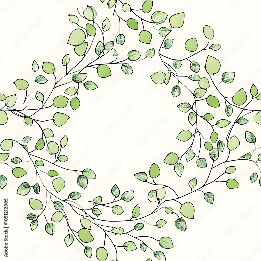 Obraz premium Whimsical Floral and Foliage Designs seamless pattern: Playful Doodles, Geometric Leaves, and Elegant Wildflowers in Bold and Soft Color Palettes.