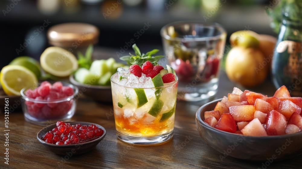 Refreshing Eastern Beverages with Creative Plating Refreshing Eastern Beverages with Creative Plating
