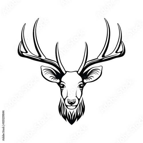 hand drawn deer illustration photo