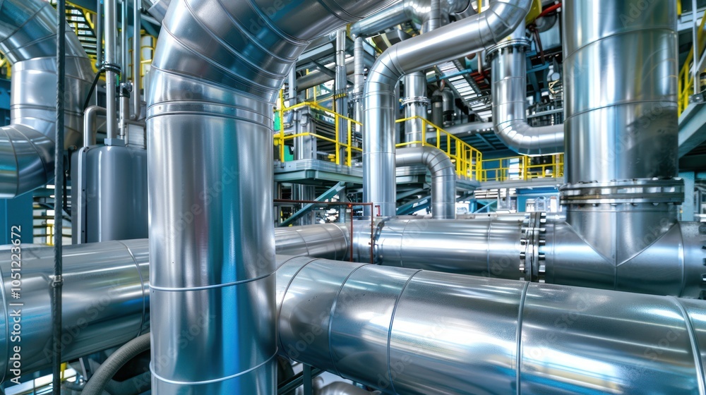 Industrial Piping Network: A Close Up Industrial Piping Network: A Close Up