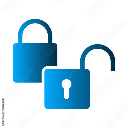 Padlock icon template