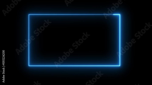 Abstract neon Blue color moving seamless art loop background abstract motion screen background animated box shapes. Loop lines colorful design, looped animation. Blue color light 4k glowing line,
