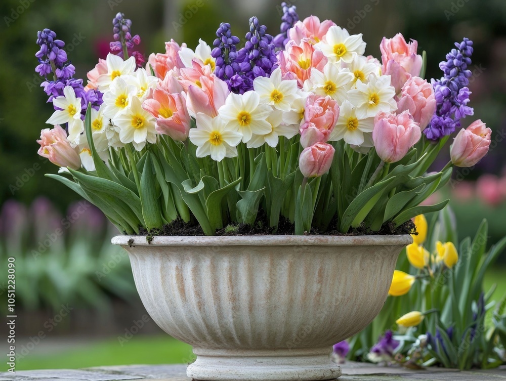 Colorful flower arrangement in white vase Colorful flower arrangement in white vase