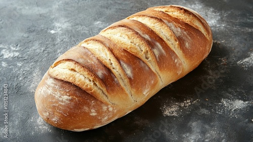 Top-down shot of bread. photo