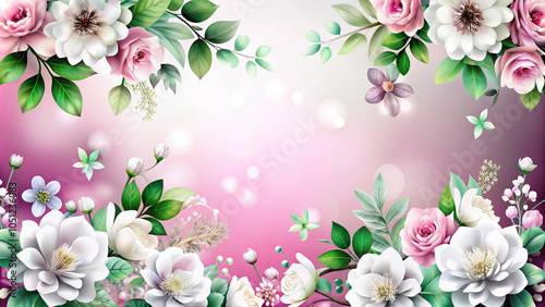 spring background with flowers