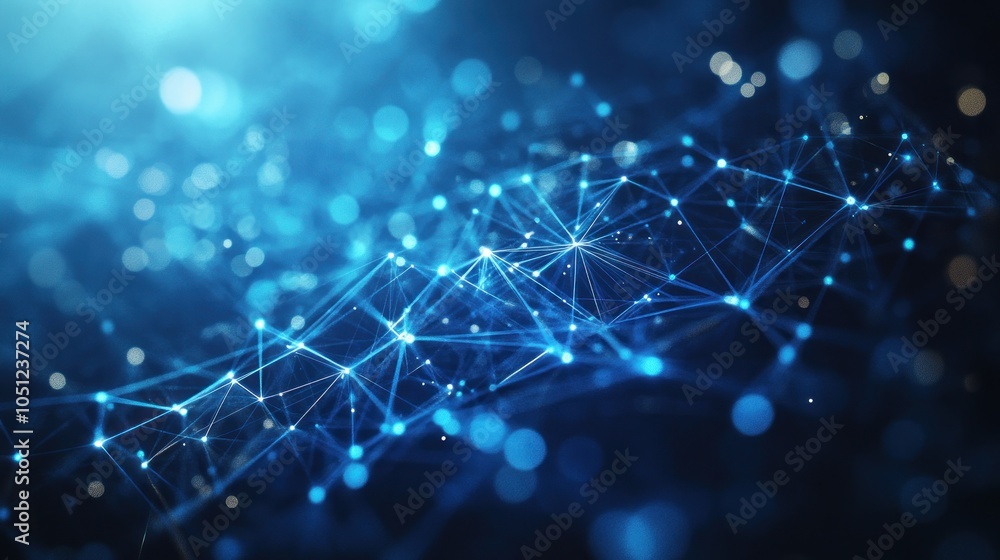 Obraz premium Abstract Network Connection Background