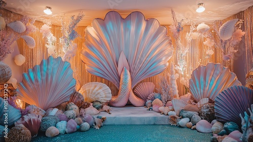 Underwater wonderland a magical shell-themed display for events