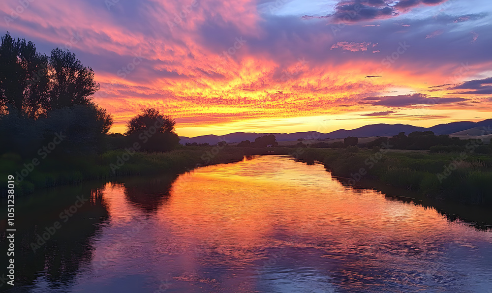 Obraz premium Spectacular Nature and Scenic Wonders: Golden Hour Sunsets, Lush Forests, Tranquil Beaches, and Vibrant Fields of Flowers in Stunning Views