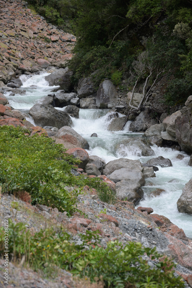 Otira River - New Zealand, South island Otira River - New Zealand, South island