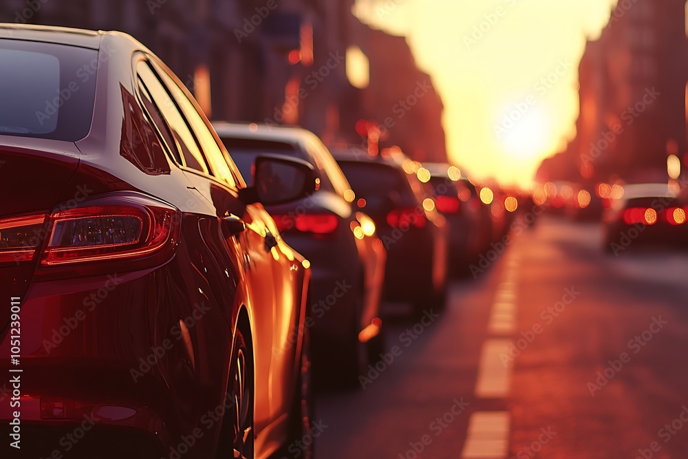 Boring day of heavy traffic jam in dusk sunset Bangkok city, car brake light on the road. Boring day of heavy traffic jam in dusk sunset Bangkok city, car brake light on the road.