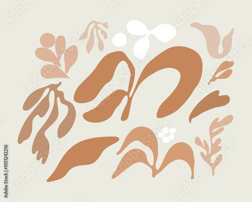 contemporary silhouette harmonizing natural tones