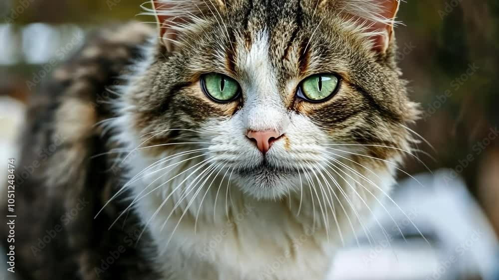 Close-up of a Green-Eyed Cat Close-up of a Green-Eyed Cat