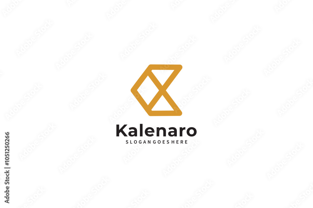 Fototapeta premium Letter K logo icon design template elements