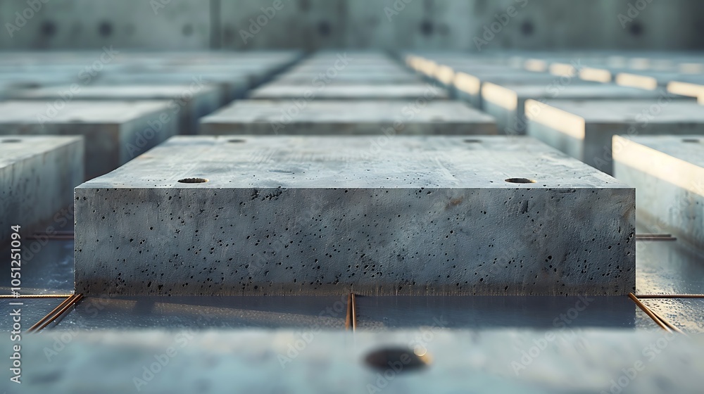 Protuded Slab The pre-stressed concrete slab, or precast slab, sized 0.35×0.05 meters ...