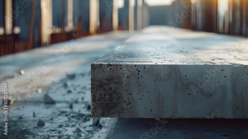 The pre-stressed concrete slab, or precast slab, sized 0.35×0.05 meters and reinforced with 4 mm PC wire, is essential in modern construction for its durability and ease of installation.