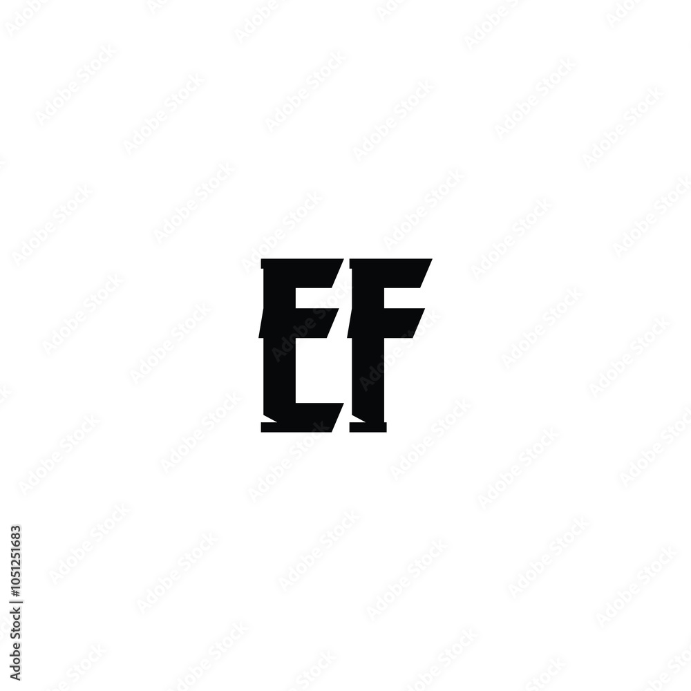 EF monogram logo design letter text name symbol monochrome logotype alphabet character simple logo EF monogram logo design letter text name symbol monochrome logotype alphabet character simple logo