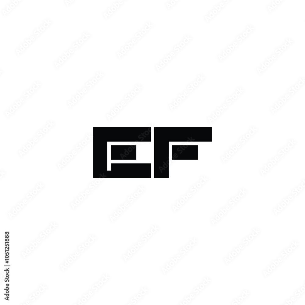 EF monogram logo design letter text name symbol monochrome logotype alphabet character simple logo EF monogram logo design letter text name symbol monochrome logotype alphabet character simple logo