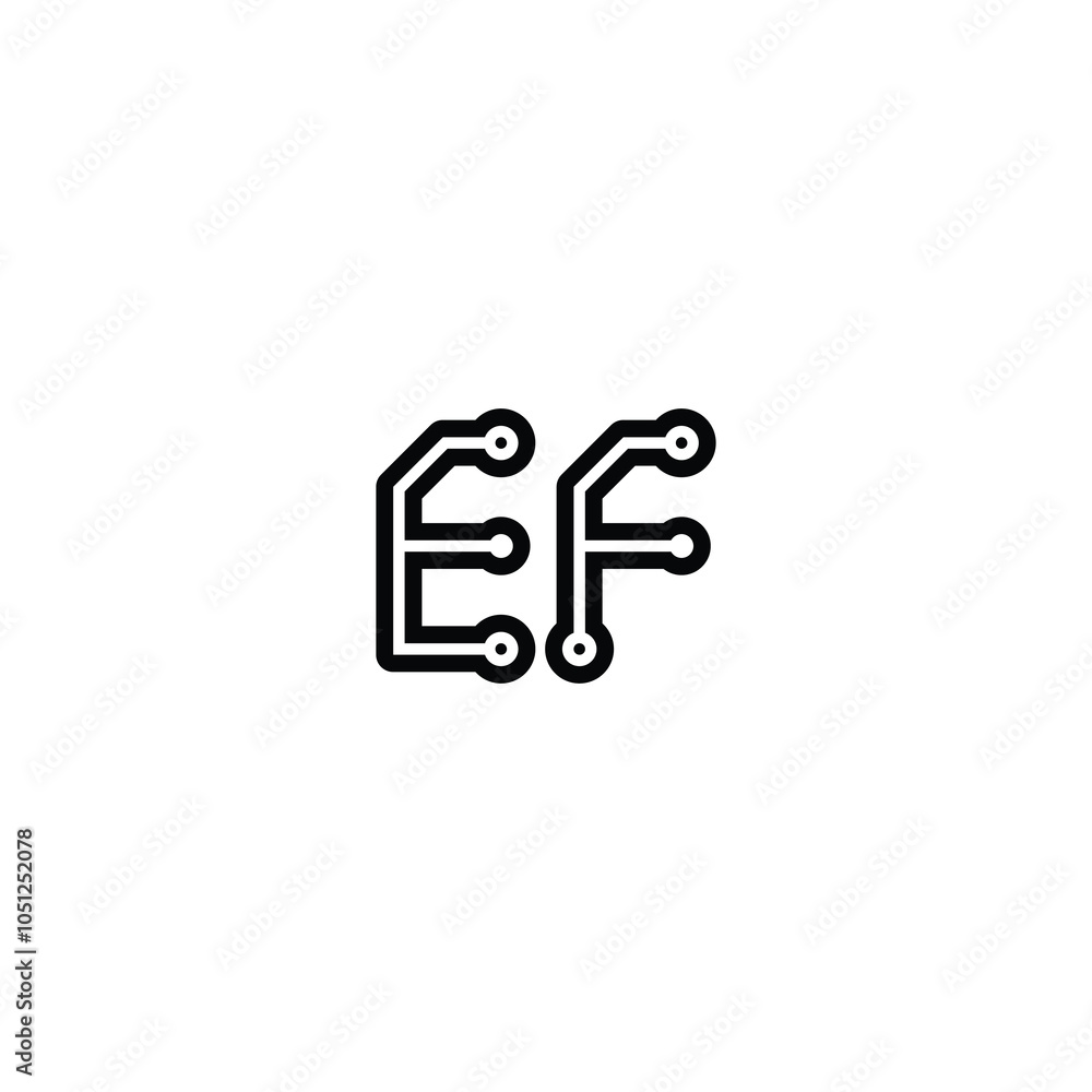 EF monogram logo design letter text name symbol monochrome logotype alphabet character simple logo EF monogram logo design letter text name symbol monochrome logotype alphabet character simple logo