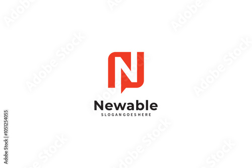 Free Download Letter N Modern Logo Template Vector. N monogram logo vector. N symbol vector - GFXLoad