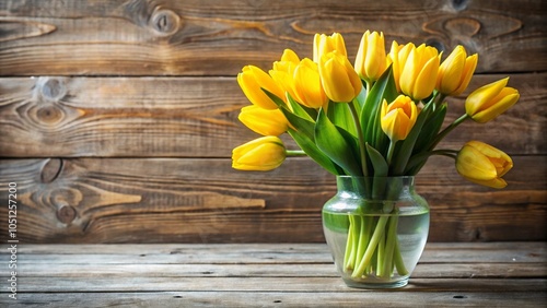 bouquet of yellow tulips