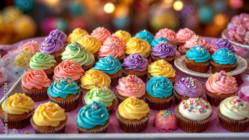 Pastel Dreamscape: Whimsical Cupcakes and Cake Pops in a Confectionery Wonderland