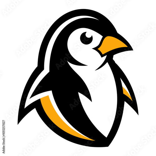 Penguin mascot logo | isolated vector illustration on white background