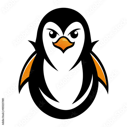 Penguin mascot logo | isolated vector illustration on white background