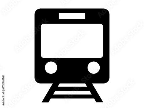 電車のアイコン（シルエット）