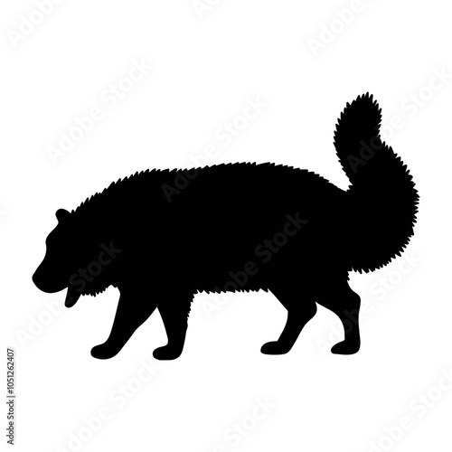 silhouette of a wolf