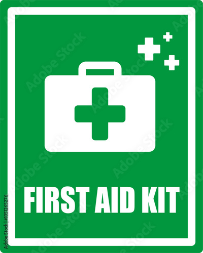 First aid symbol sign, vector illustration.