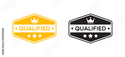 Vector Qualified Badge Label