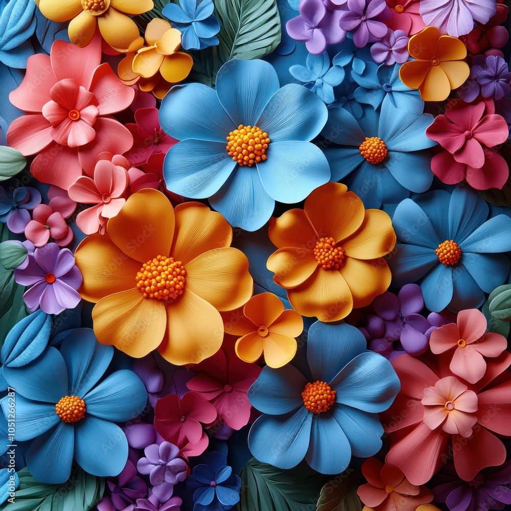 Colorful Paper Flower Bouquet Colorful Paper Flower Bouquet