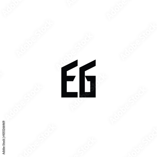 Free Download EG monogram logo design letter text name symbol monochrome logotype alphabet character simple logo - GFXLoad
