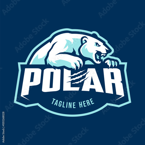 POLAR BEAR MASCOT LOGO DESIGN