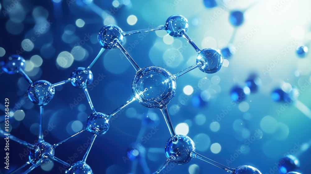 Interconnected Molecular Network in a Blue Liquid World Interconnected Molecular Network in a Blue Liquid World