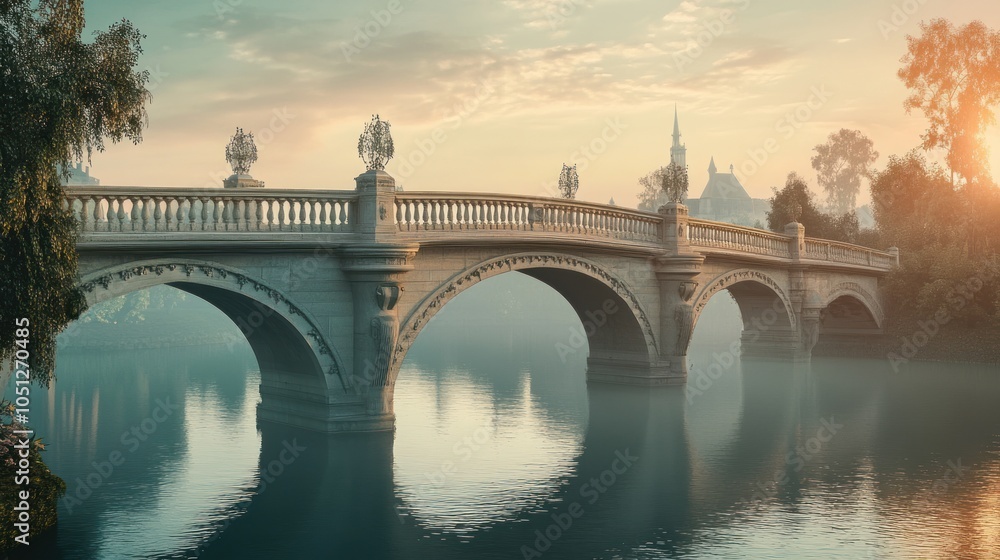 Architectural Bridge Design - Artistic view of a bridge focusing on architectural details, showcasing the design aesthetics and craftsmanship. Architectural Bridge Design - Artistic view of a bridge focusing on architectural details, showcasing the design aesthetics and craftsmanship.