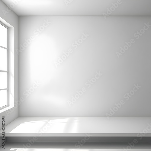 Wallpaper Mural empty white room with white wall Torontodigital.ca