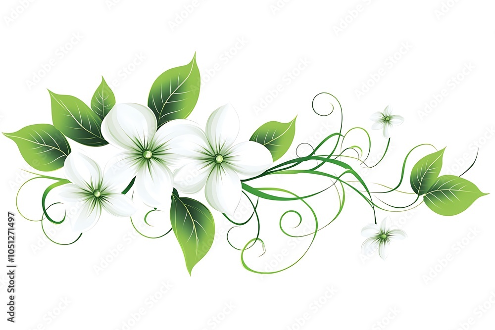 Floral abstraction for design. Floral abstraction for design.