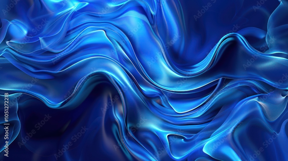 Abstract Blue Swirling Liquid Abstract Blue Swirling Liquid