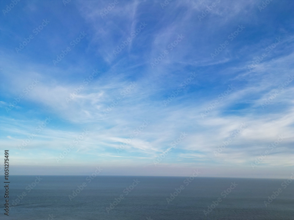 High Angle View of British Tourist Attraction of United Kingdom at Beachy Head headland Sea View and Ocean at Eastbourne, East Sussex, England. Drone's Camera Footage Was Captured on May 10th, 2024 High Angle View of British Tourist Attraction of United Kingdom at Beachy Head headland Sea View and Ocean at Eastbourne, East Sussex, England. Drone's Camera Footage Was Captured on May 10th, 2024
