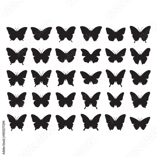butterfly's silhouette