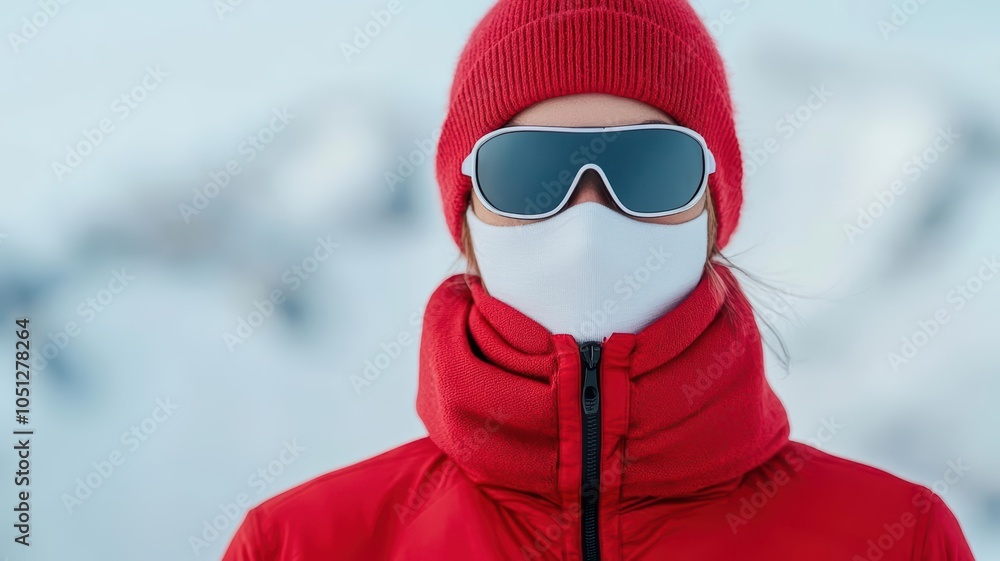 Athlete in full skiing gear, focused on performance in the cold, fitness and training in snowy environment, skiing fitness, outdoor workout Athlete in full skiing gear, focused on performance in the cold, fitness and training in snowy environment, skiing fitness, outdoor workout