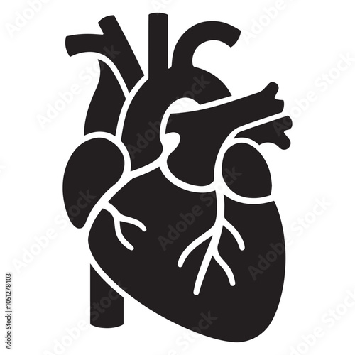 human heart silhouette